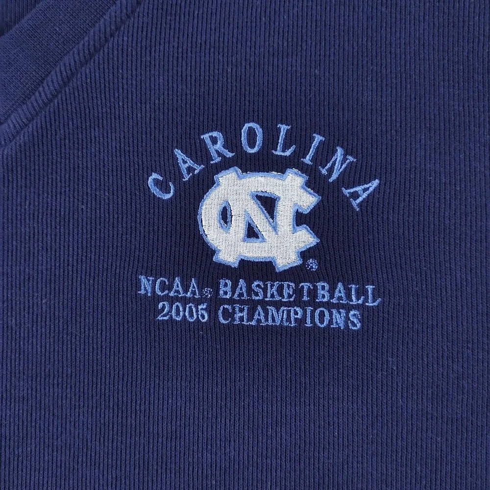 Vtg North Carolina Tar Heels Sweater Vest Mens Large Page & Tuttle 2005 Champion